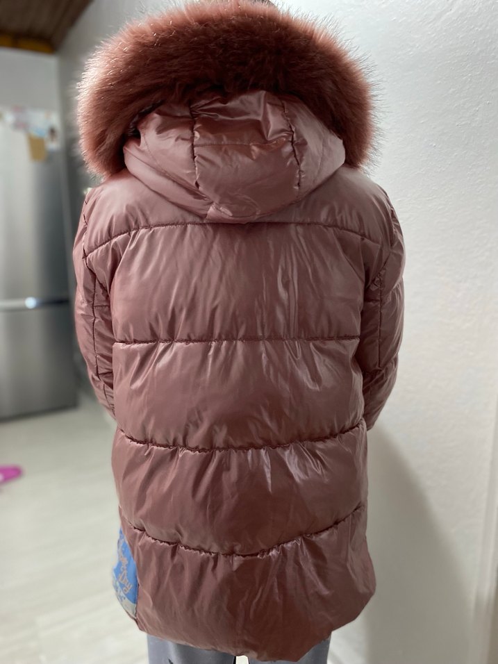 Fur Detaylı Pembe Kadın Ceket - Görsel 4