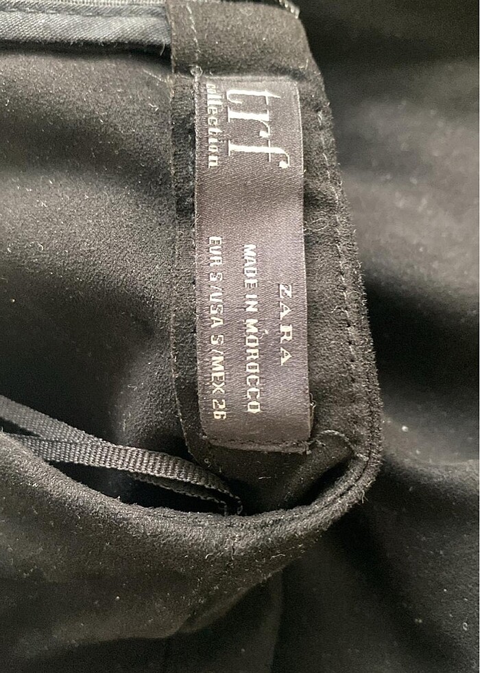 Süet siyah elbise - Görsel 5