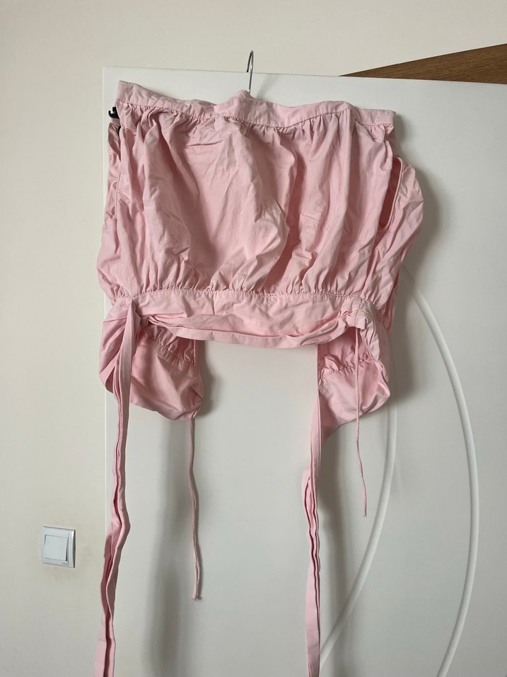 Pembe Yandan Bağlamalı Büstiyer - Görsel 2