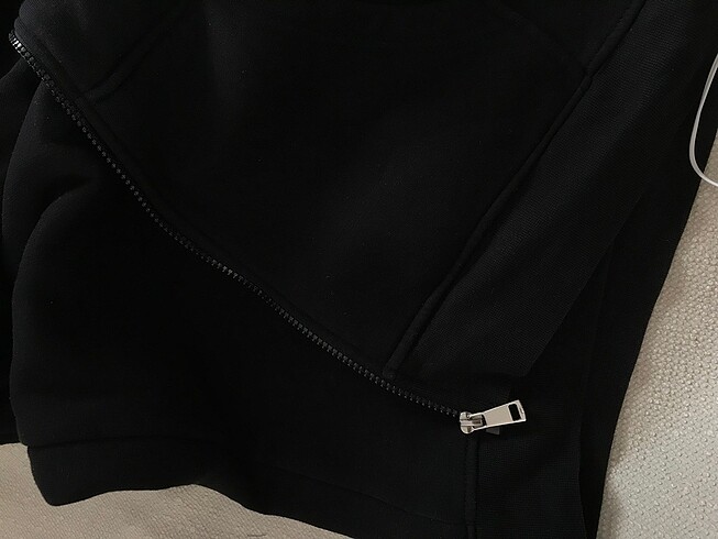 xxl Beden siyah Renk Eşıfman üstü fermuarlı kapüşonlu sweatshirt