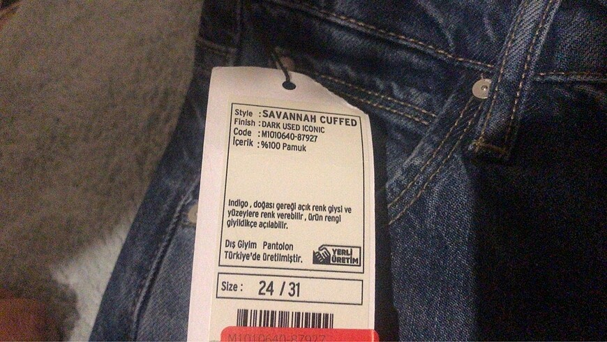 xs Beden mavi jeans