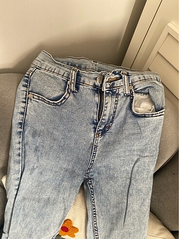 32 Beden mavi Renk Kot pantolon
