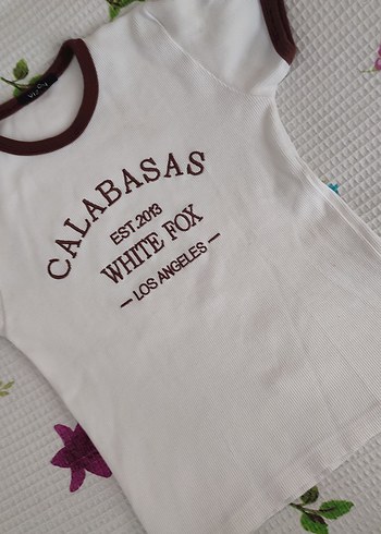 Beyaz tişört Kısa Kollu, Baskılı