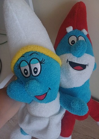 Beden Şirinler Smurfs şirine ve şirin baba peluş