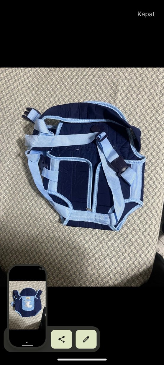 Mavi Bebek Taşıyıcı Kanguru - Görsel 2