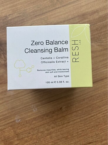 Beden Renk Resh lab zero balance cleansing balm