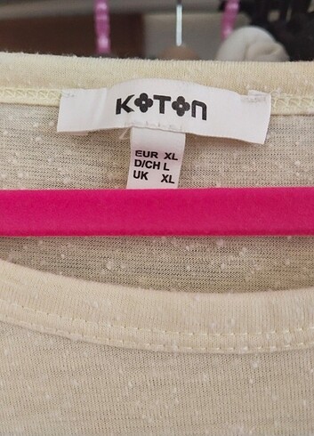 Koton sarı koton tişört
