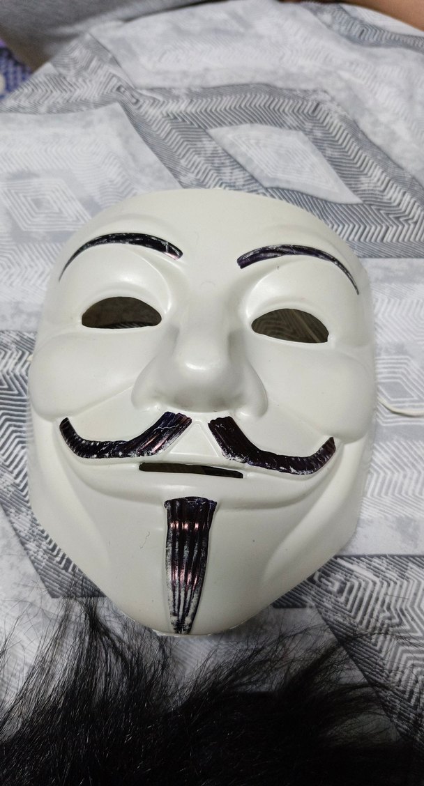 Kara Maymun Maskesi, Kırmızı Detaylı - Görsel 2