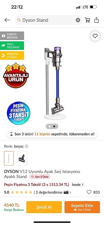 Dyson standı