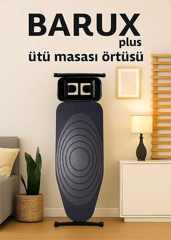 BARUX Plus Ütü Masası Örtüsü Siyah