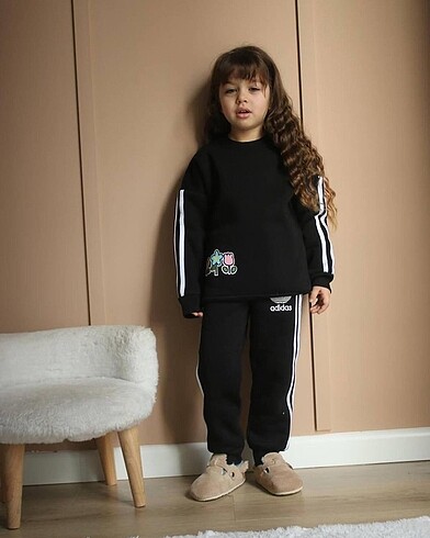 4 Yaş Beden hello kitty desenli 3 iplik şardonlu takım