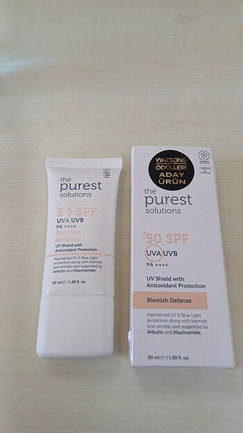 The purest ton esitleyici güneş kremi 