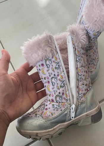 Pembe Kürklü Kız Çocuk Botları - Görsel 2