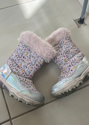 Pembe Kürklü Kız Çocuk Botları - Görsel 3