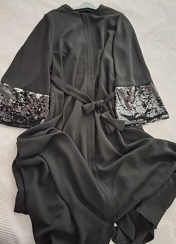 42 Beden siyah Renk Abaya