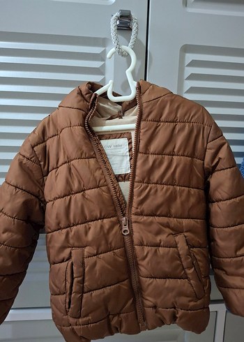 Kahverengi Fermuarlı Erkek Çocuk Mont - Görsel 2