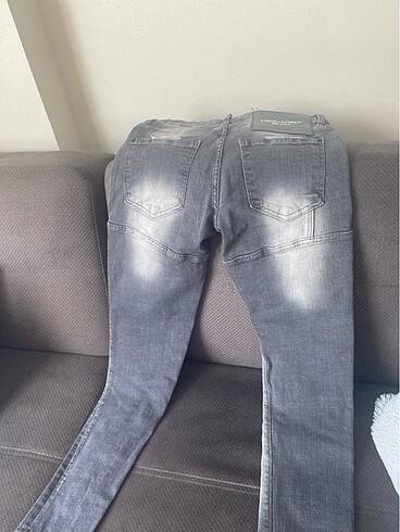 44 Beden gri Renk Kot pantalon erkek