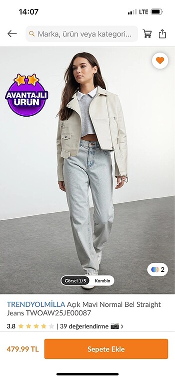 Trendyolmilla straight jean