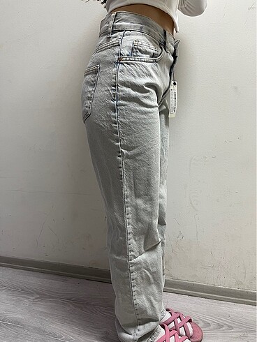 34 Beden mavi Renk Trendyolmilla straight jean