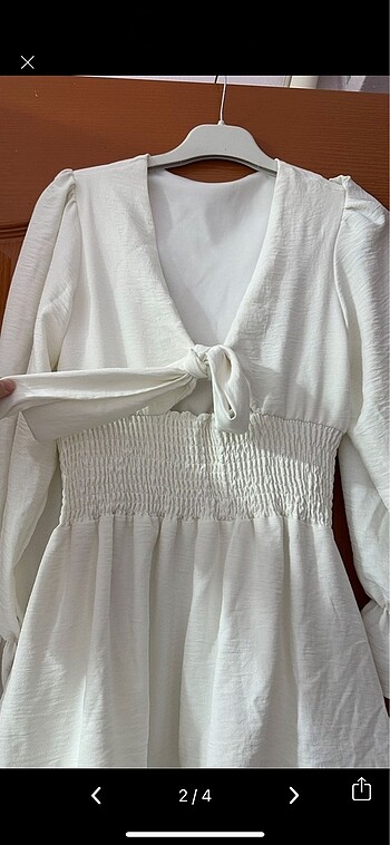 Zara Beyaz Mini Elbise