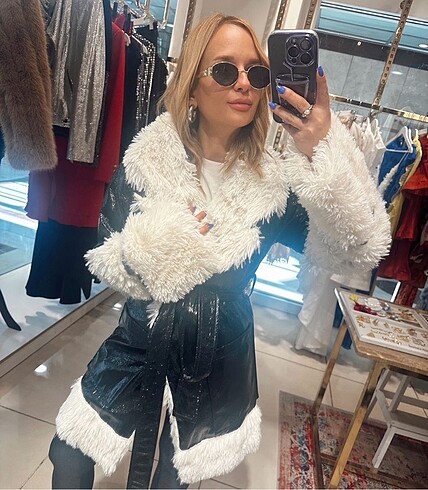 Zara Zara mango hm model rugan peluş mont