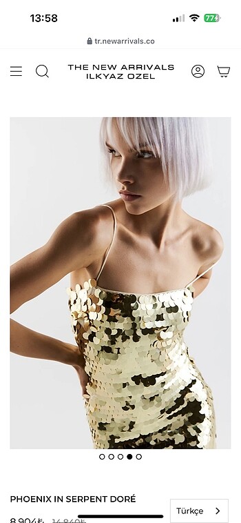 s Beden New Arrivals model ithal payetli elbise