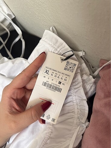 xl Beden beyaz Renk Zara Beyaz Kısa Elbise