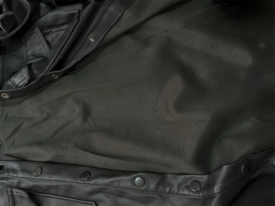 Siyah Deri Ceket - Görsel 4