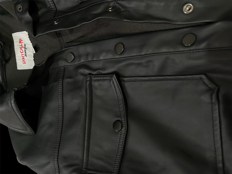 Siyah Deri Ceket - Görsel 3