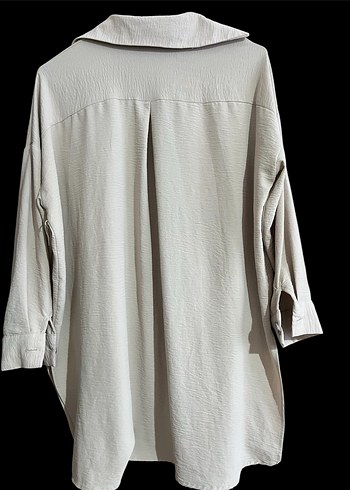 Bej Kadın Gömlek - Görsel 4