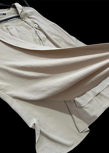 Bej Kadın Gömlek - Görsel 2