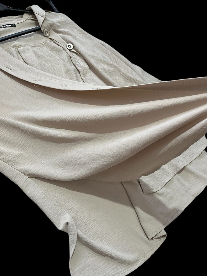 Bej Kadın Gömlek - Görsel 2