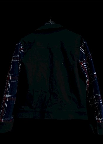 Düğmeli Siyah Denim Kadın Ceket - Görsel 3