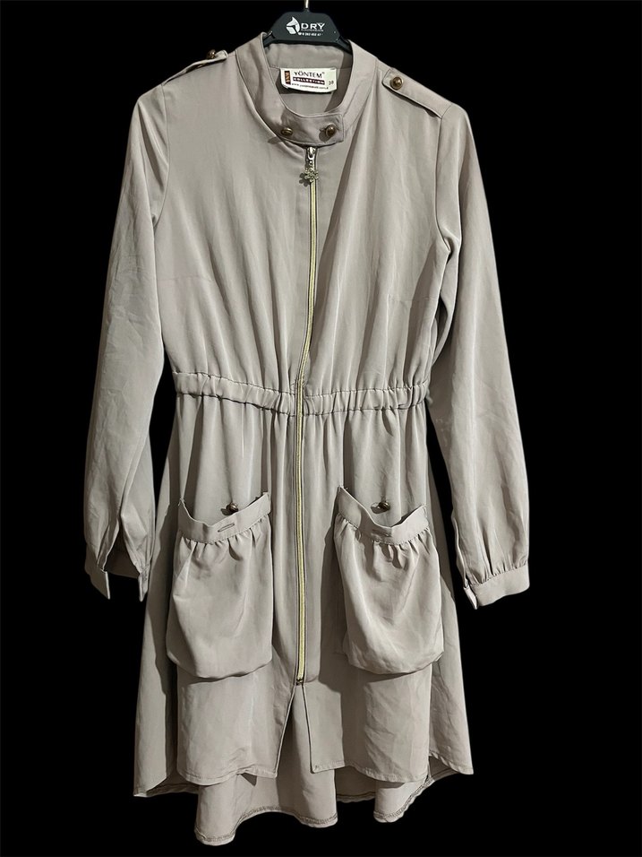 Bej  Trençkot - Görsel 3