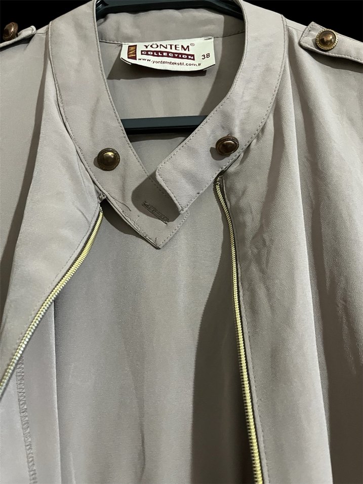 Bej  Trençkot - Görsel 2