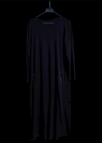 Uzun Kollu Salaş Kadın Elbise - Görsel 2