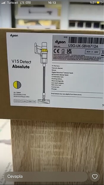 Dyson v15 detect - submarine-absolute - Görsel 2