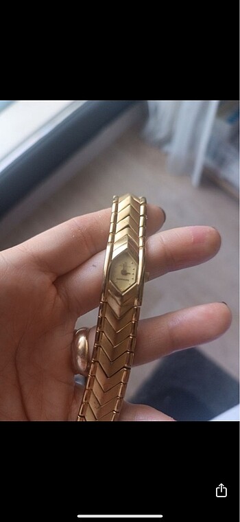 Orijinal vintage 24k kaplama saat