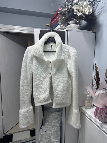 Diğer Beyaz peluş hırka