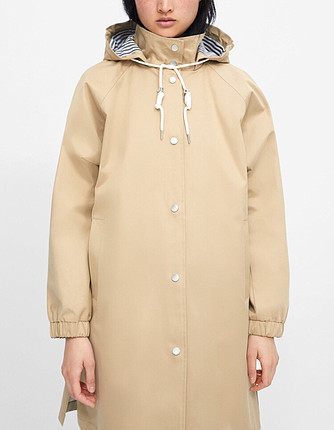 Zara Zara Uzun Ceket +trenchcoat