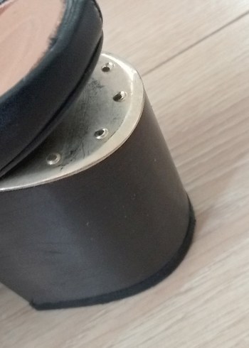 Siyah Topuklu Hakiki deri Kadın Sabo Ayakkabı - Görsel 5