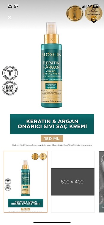 Sıvı saç kremi