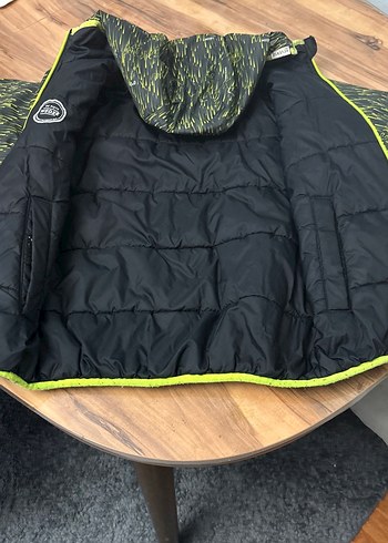 Sarı Baskılı Fermuarlı Erkek Çocuk Ceketi - Görsel 2