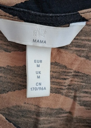 H&M Zebra Desenli V Yakalı Elbise