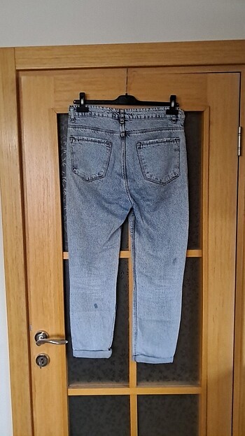 Diğer Gri taşlanmış kot pantolon 