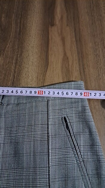 40 Beden H&M ekoseli kumaş pantolon