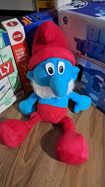 Beden Şirin baba peluş oyuncak