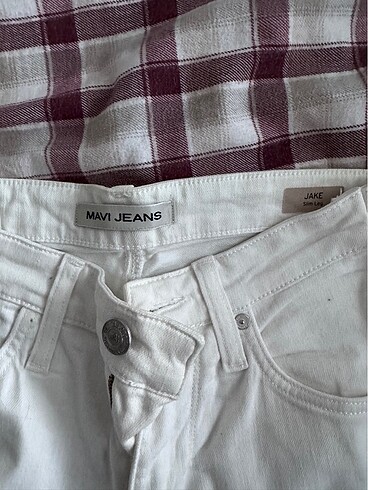 34 Beden beyaz Renk Mavi Skinny Jean