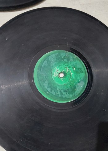 4 Adet Eski Plak Plaklar Siyah Renk - Görsel 5