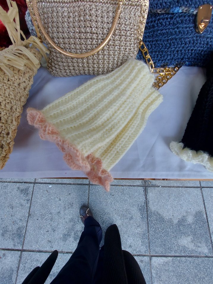 Bohem Beyaz Örgü Parmaksız Eldiven  siparis alinir - Görsel 4